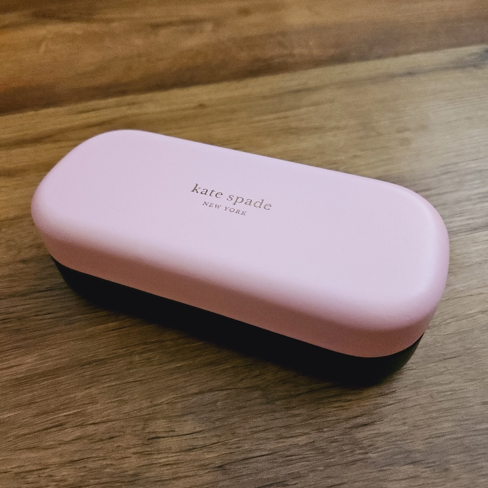 KATE SPADE New York Hello Sunshine Eyeglass Case Sunglass Pink Green